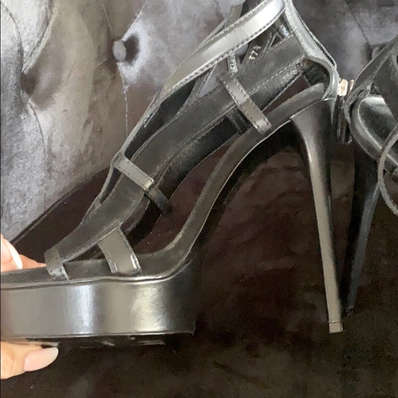 Gucci Black Leather and Suede Daryl Platform - Picture 3 of 9